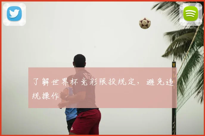 了解世界杯竞彩限投规定,避免违规操作