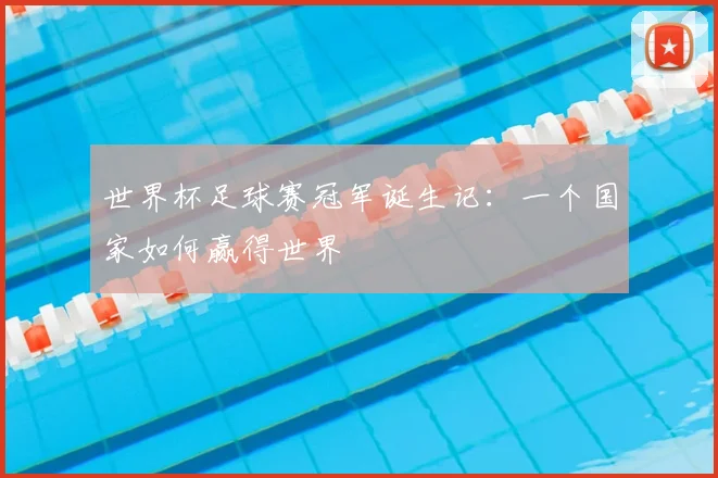 世界杯足球赛冠军诞生记：一个国家如何赢得世界