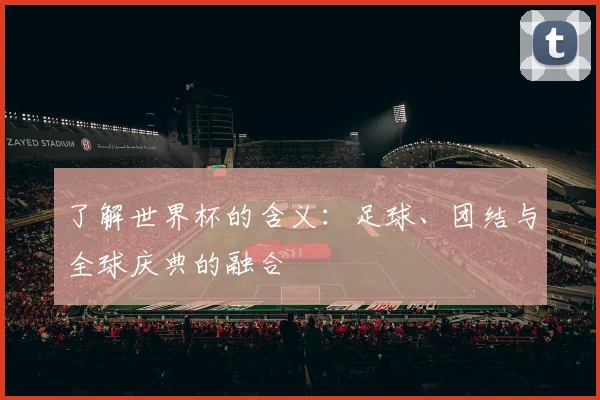 了解世界杯的含义:足球、团结与全球庆典的融合
